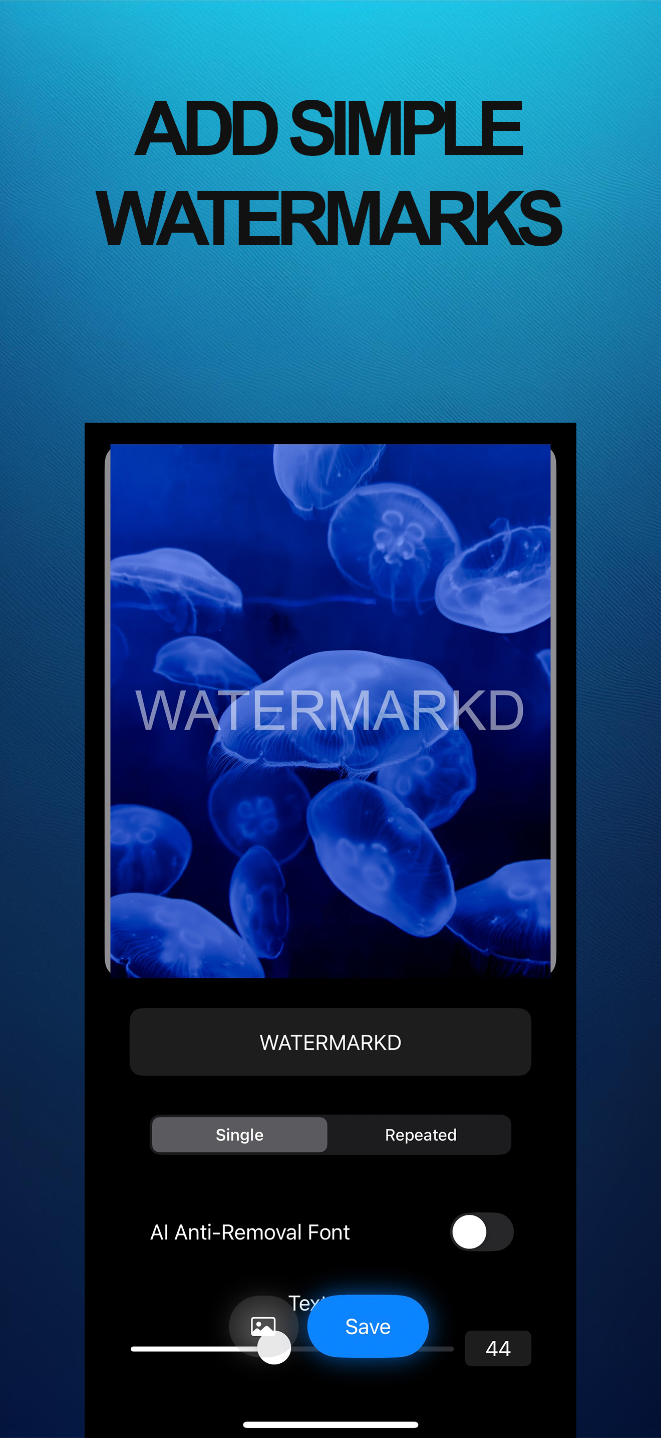 Watermarkd iOS App Screenshot